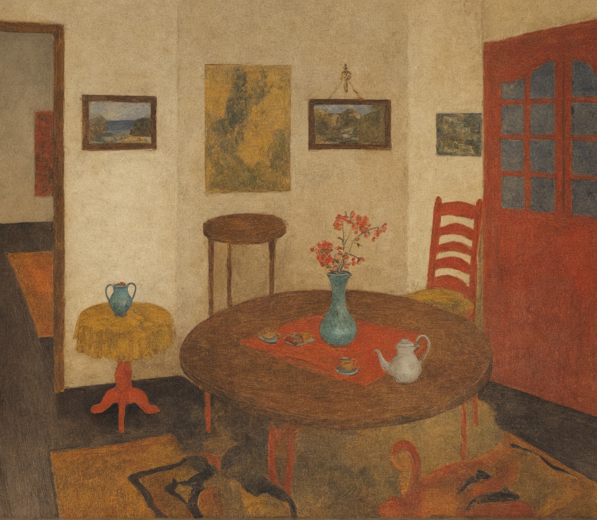 art, painting, fine art, paintings of interiors, paintings of domestic interiors, art history, léon de smet, the painted room art blog, artwork, art appreciation, oil painting, belgian artist, artist's home, art blogs on tumblr, art lovers on tumblr, impressionism