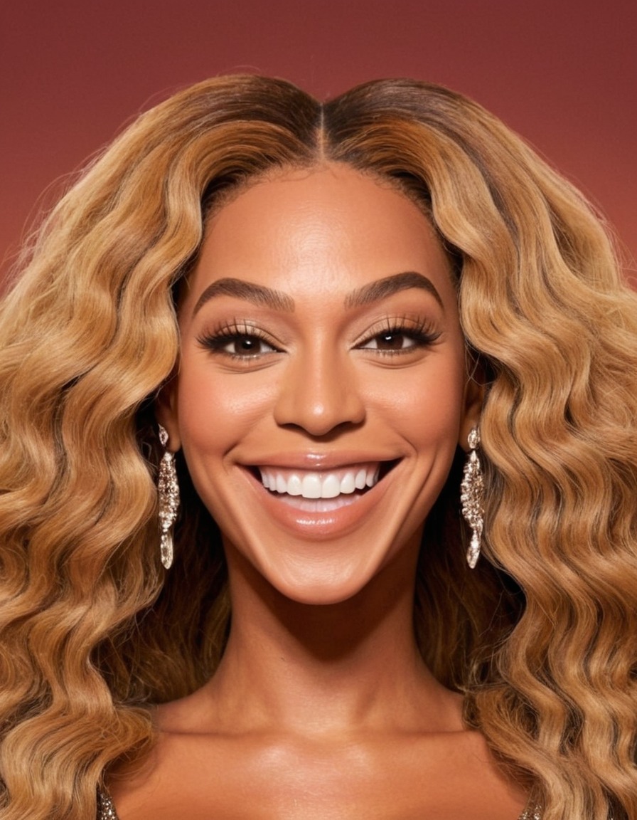 beyoncé, caricature, smile, big head, crazy, celebrity, music