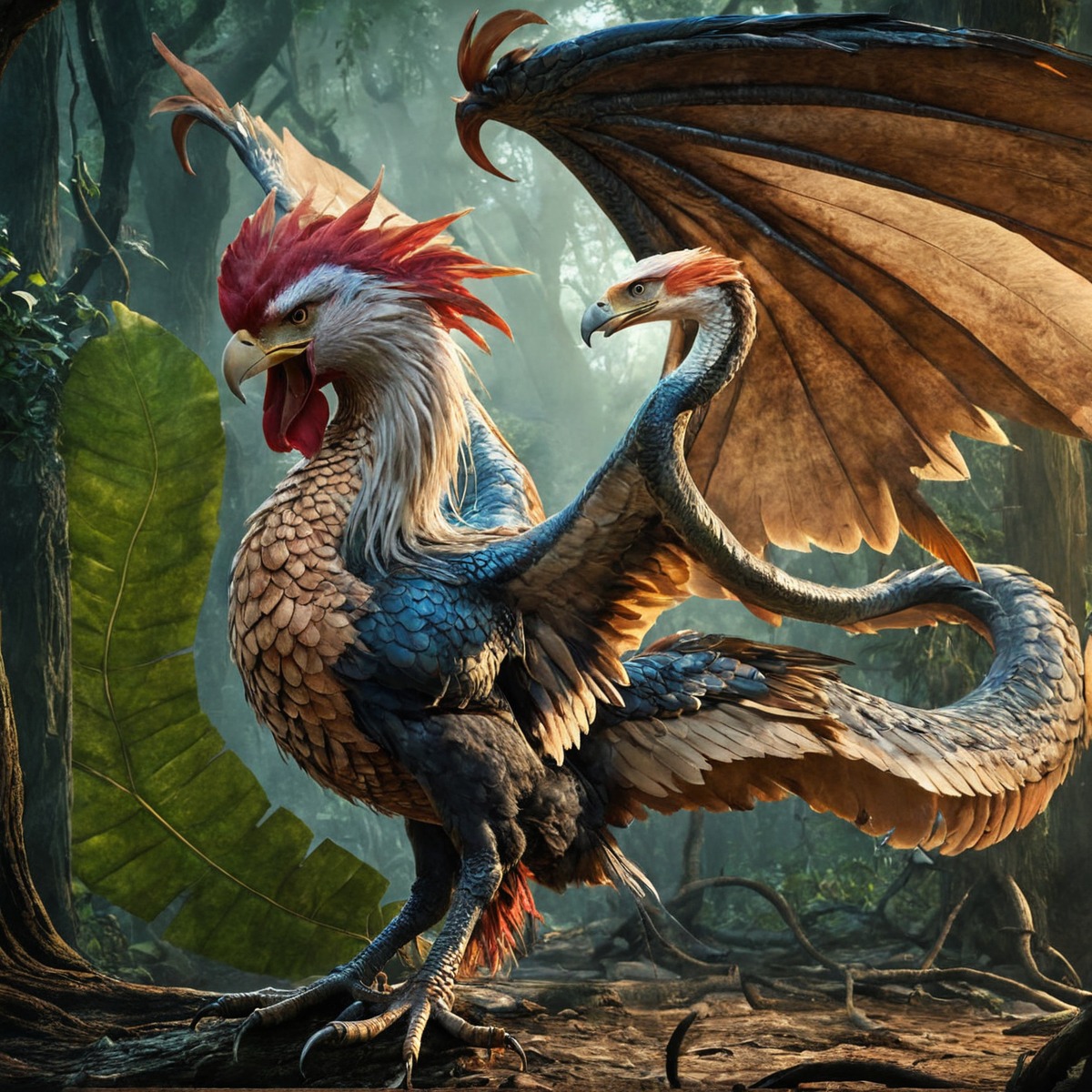 mythical, creature, dragon, fantasyart, magic, digitalart, characterdesign, cockatrice, description, imaginethat, monster, rpg, story, tabletop, ttrpg, worldsapart, nezra, imagine_that, worlds_apart, gnowledge, ominousomnibus, ominous_omnibus