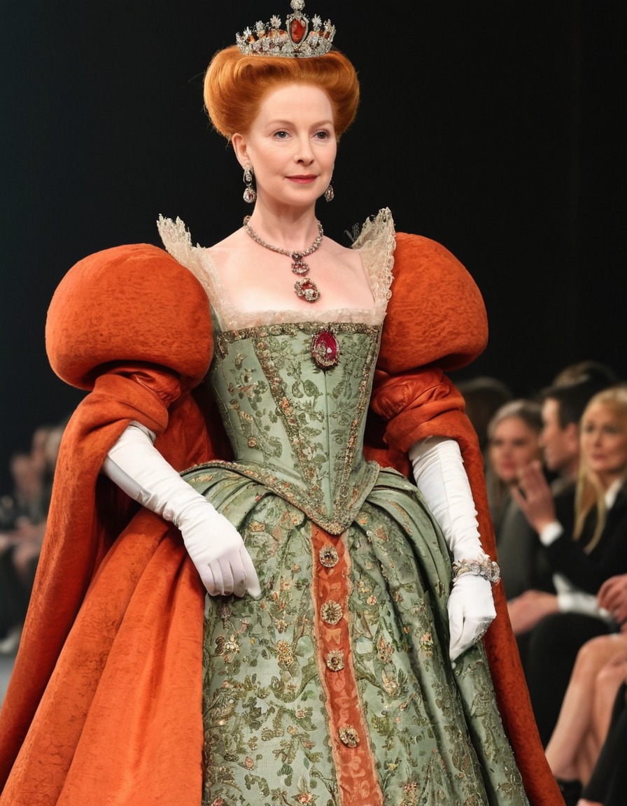 elizabeth i, england, fashion, runway show, london