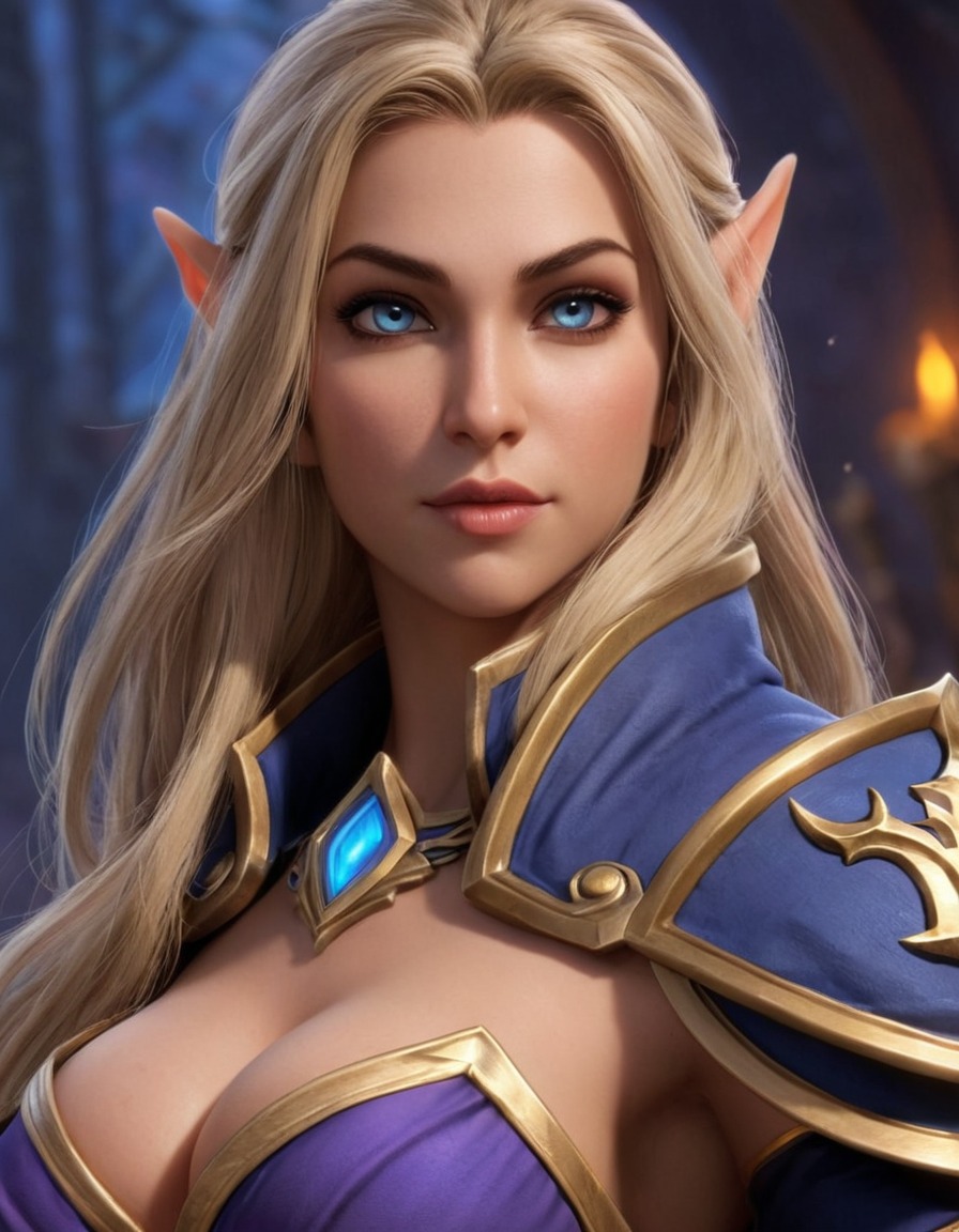 jaina proudmoore, world of warcraft, gaming, mage, alliance, fantasy, magic