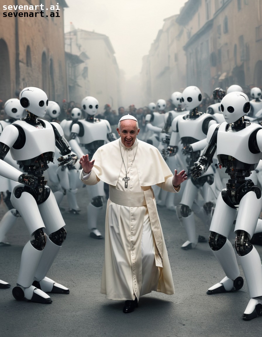 dancing, robots, pope francis, technology, competition, vatican