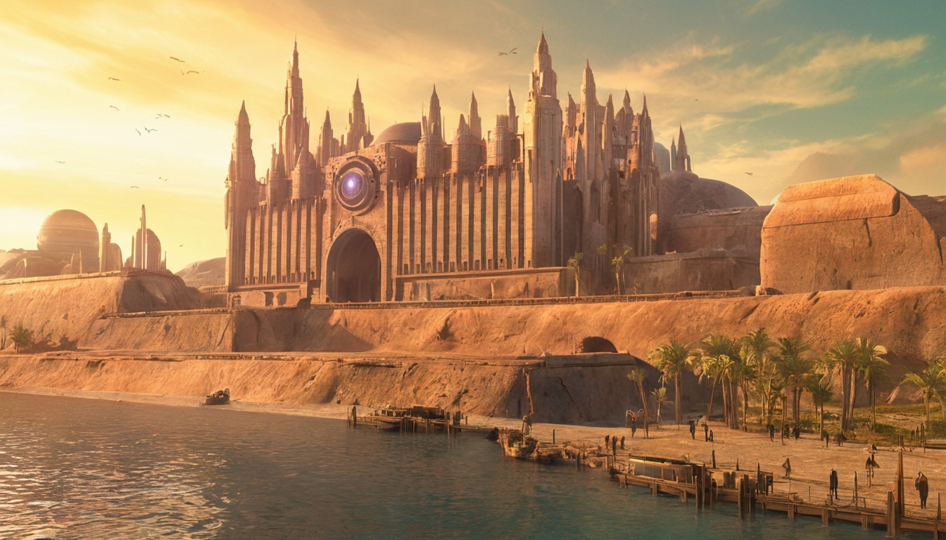 architecture, medieval, ancient, castle, digitalart, fantasyart, wallpaper, assassinscreed, conceptart, epic, cityscape, balears, cathedral, church, europe, island, mallorca, noai, palma, spain, cathedralmallorca, balearsisland