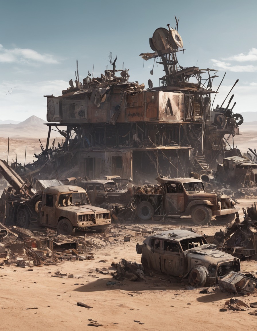 post-apocalyptic, scavenging, survival, makeshift, wasteland, fallout, games, tv shows