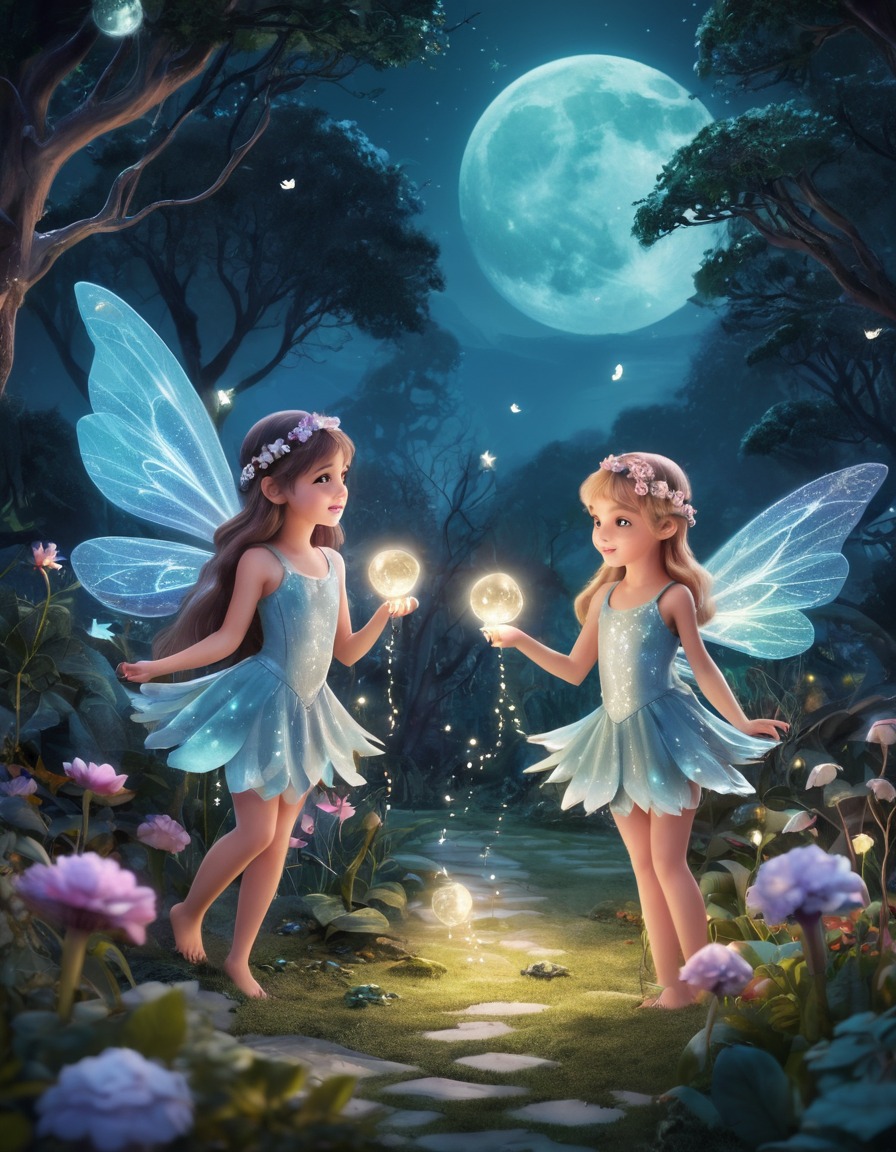 fantasy, fairies, magic, moonlight, enchantment, fantastic