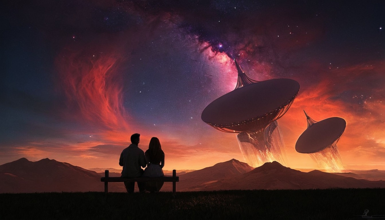 adobe, connection, couple, creative, digital, edit, landscape, romantic, signal, sky, sunset, view, wallpaper, art, digitalart, digitalartwork, digitalpainting, mattepainting, painting, photomanipulation, photoshop, photoshoppainting, 2560x1440