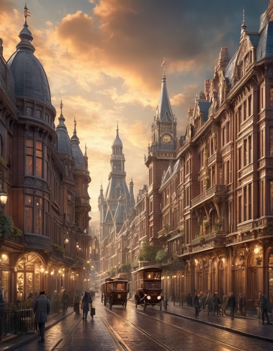 victorian architecture, cityscape, urban design, historic buildings, architecture