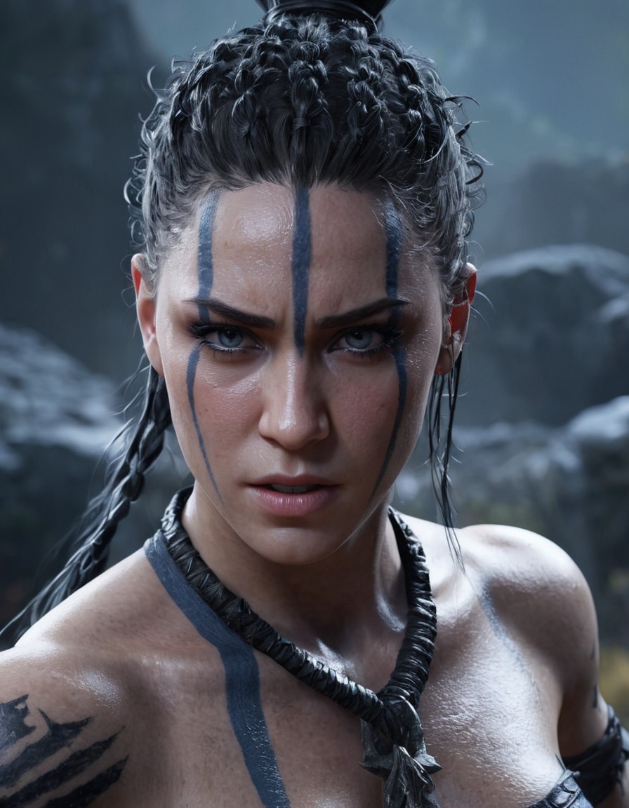 hellblade, senua, senua's sacrifice, emotional struggle, anime, games