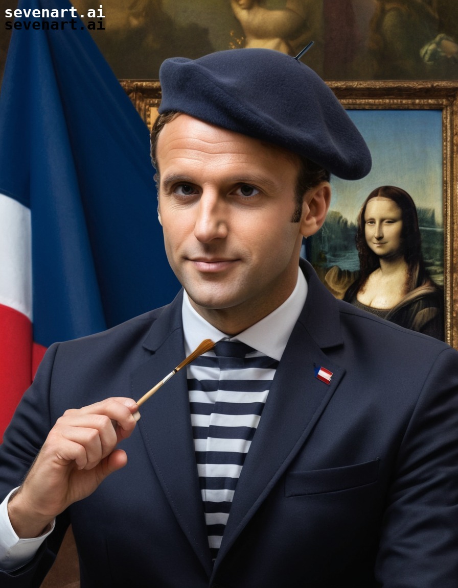 french culture, art, leader, symbolism, creativity, emmanuel macron, france