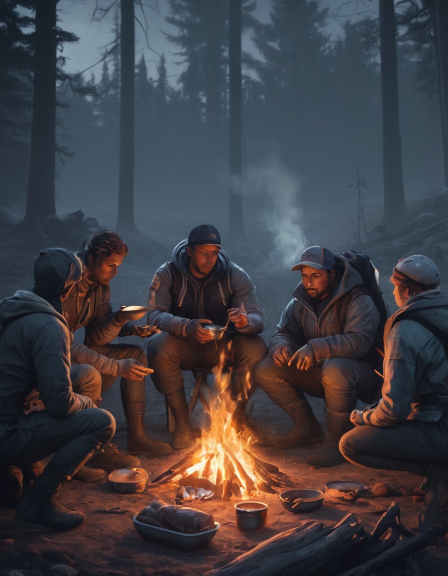 survivors, campfire, cooking, mutated, radroach, fallout, games, tv shows