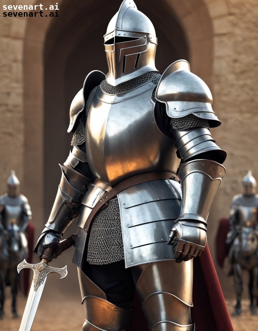 knight, shining armor, medieval, battle, warrior, middle ages