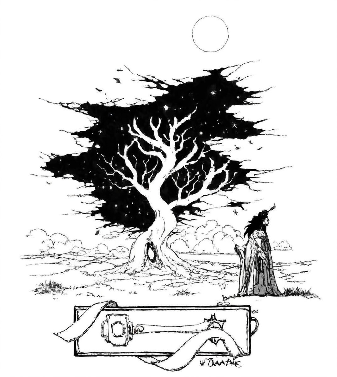 magic, fairytale, ink, mythology, artist, artwork, character, characterdesign, comic, concept, doodle, drawing, fantasy, hammer, illustration, imagination, inkdrawing, inspiration, landscape, legend, pen, pendrawing, sky, space, story, style, traditional, tree, world, art