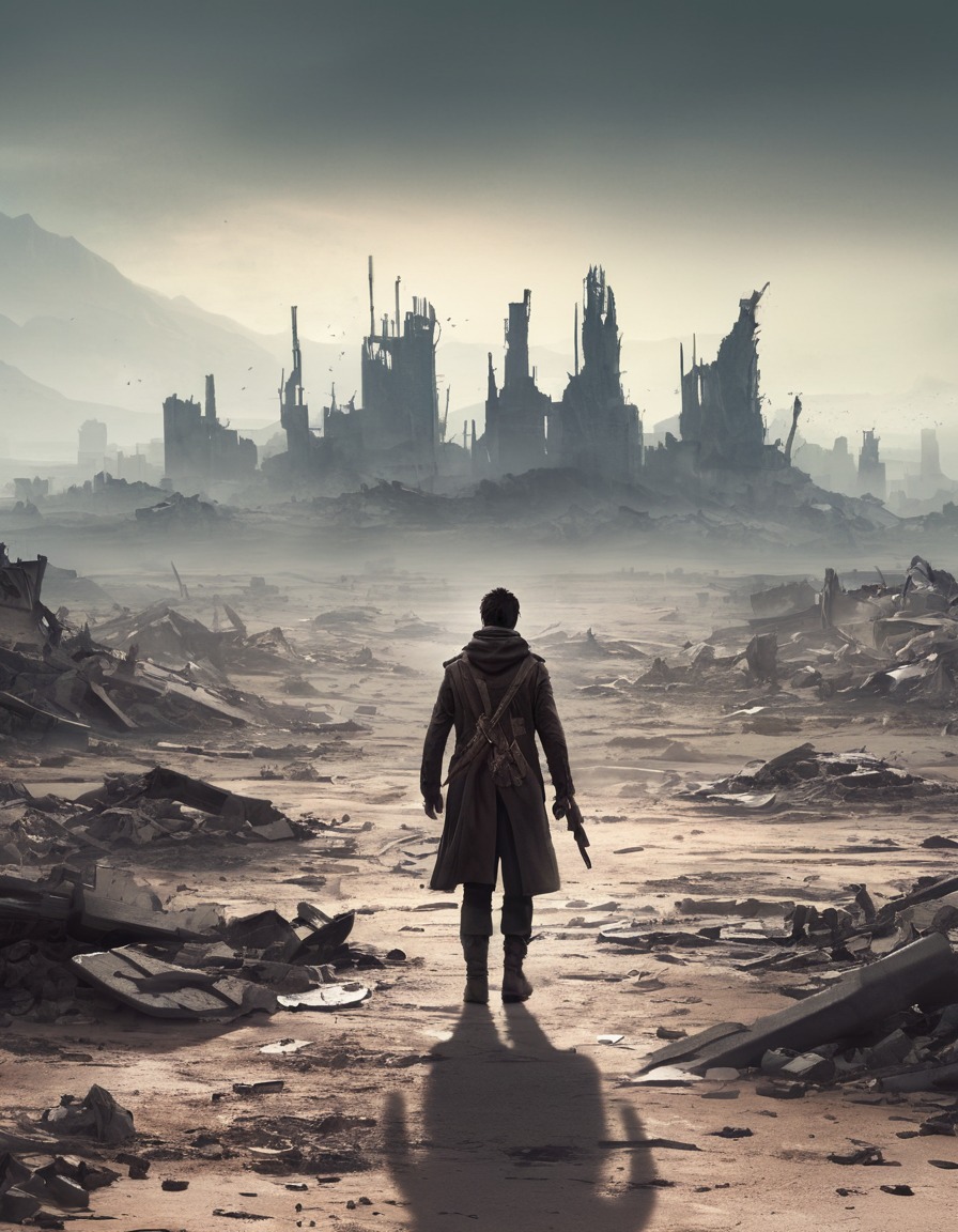 post-apocalyptic, wanderer, ruins, desolation, survivor, fallout, games, tv shows, amazon prime