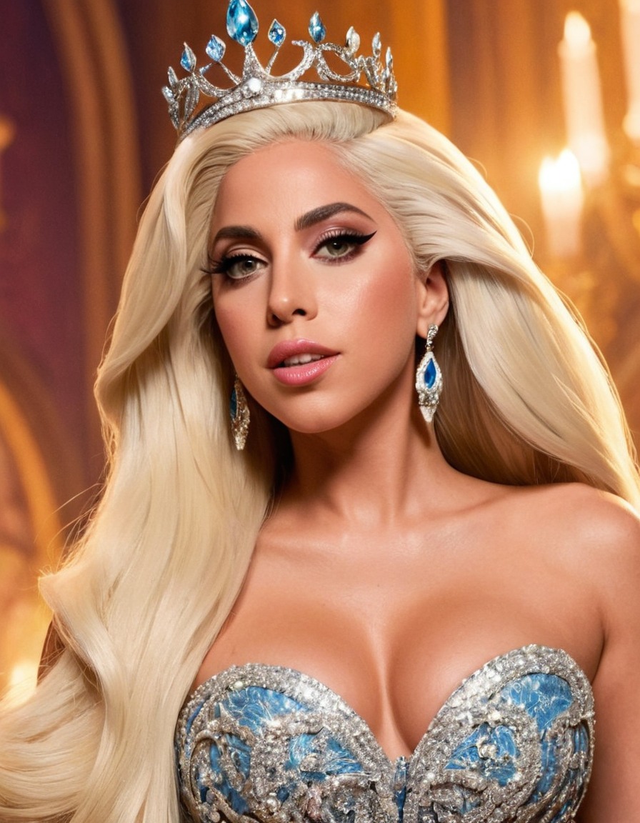 lady gaga, princess, disney, music artist, celebrity, imagination, fashion