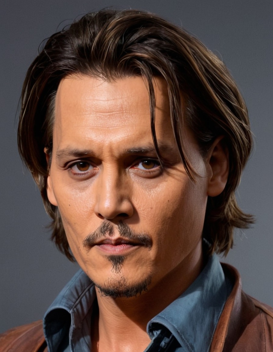 johnny depp, portrait, art, actor, celebrity