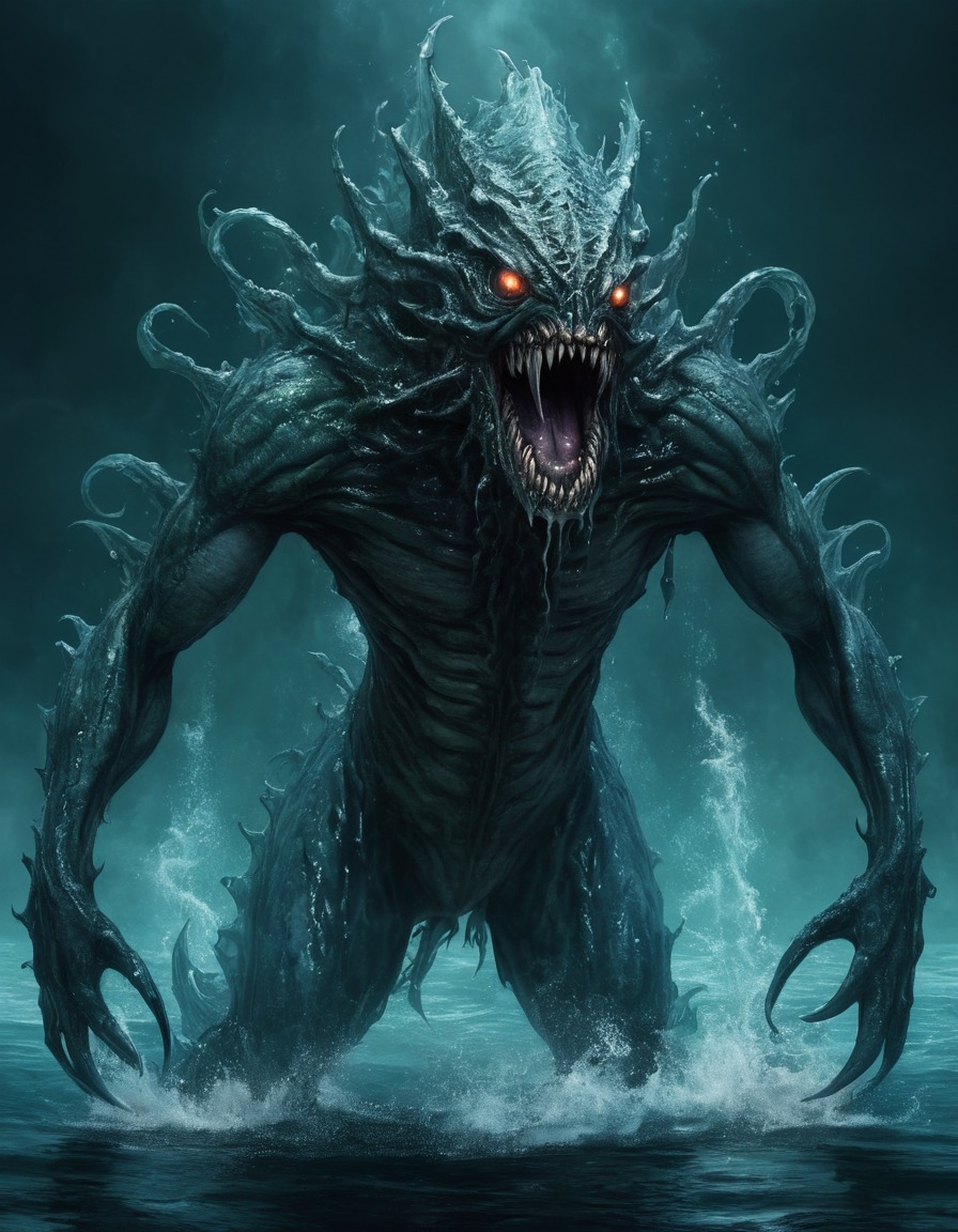 water sprites, sea monster, mythical creatures, water elementals, fantasy creatures