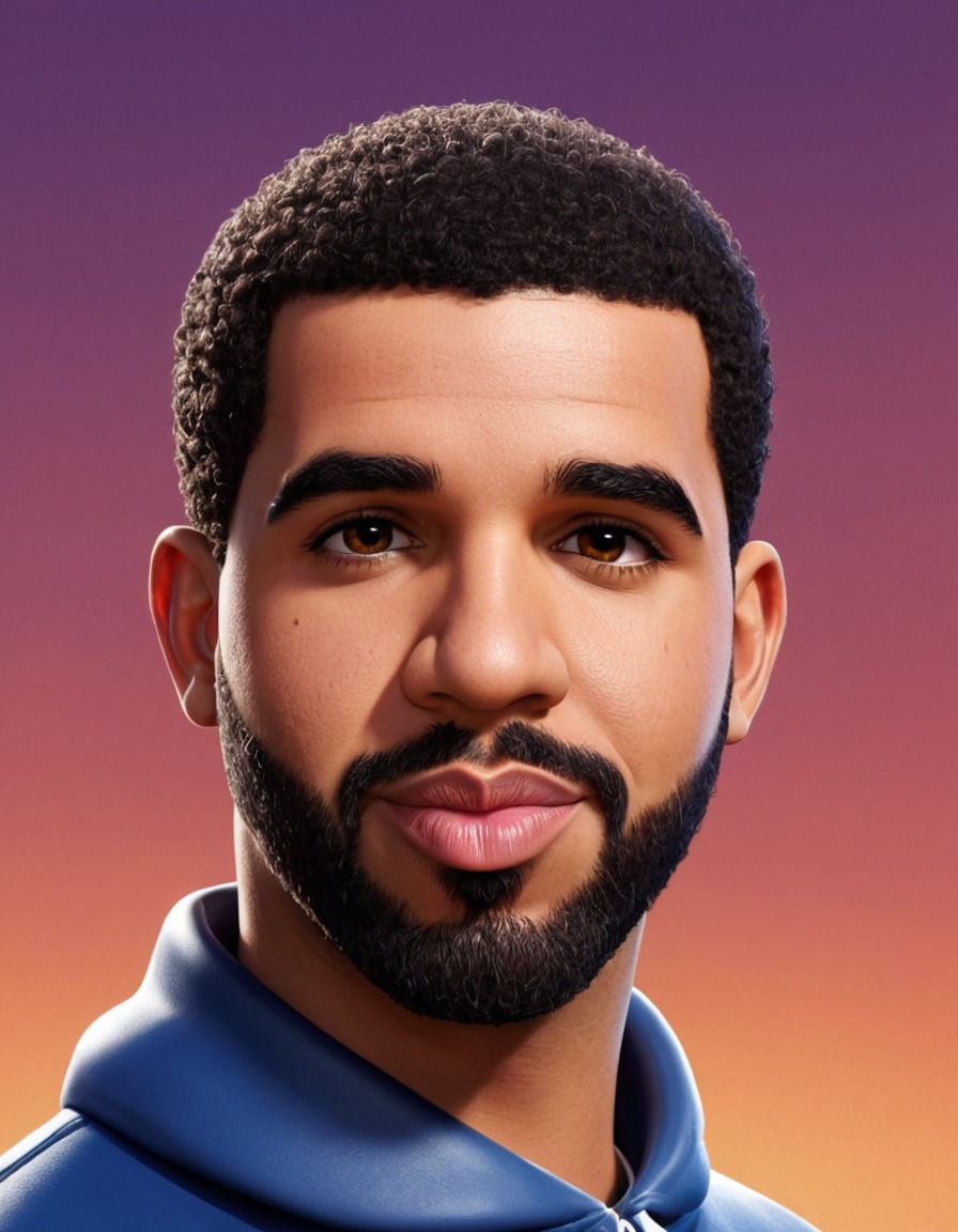 drake, musician, caricature, comedy, parody, hip hop, entertainment