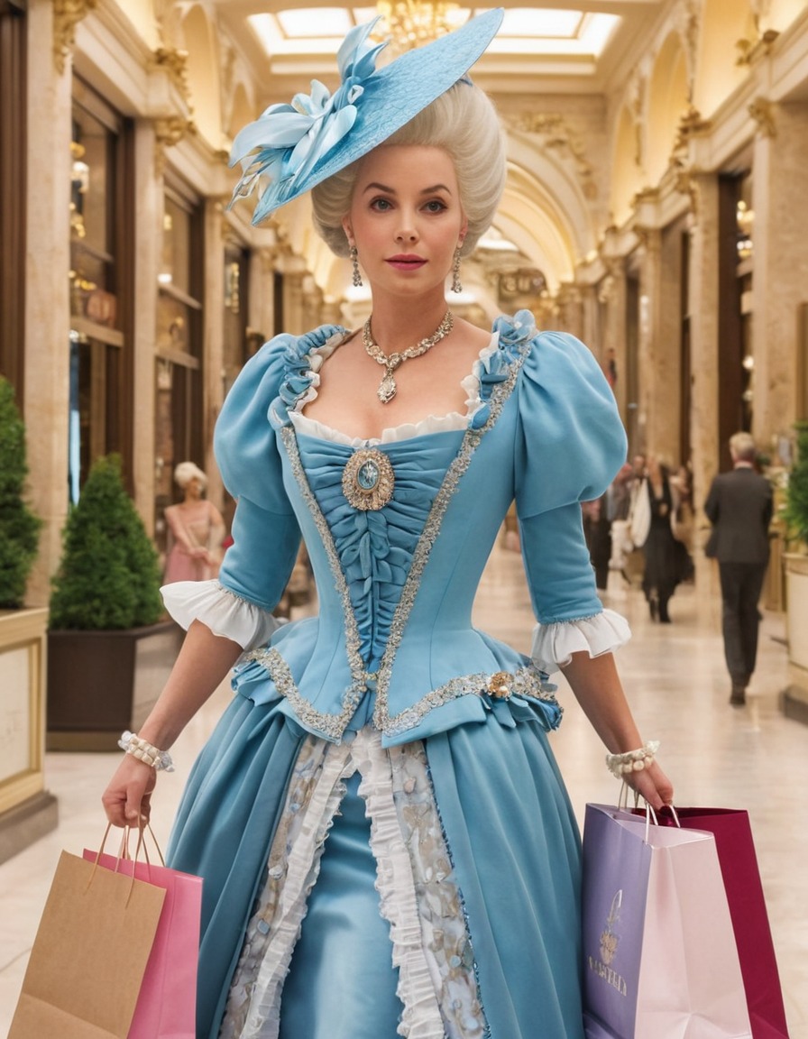 marie antoinette, shopping, 21st century, historical figure, fashion, lifestyle