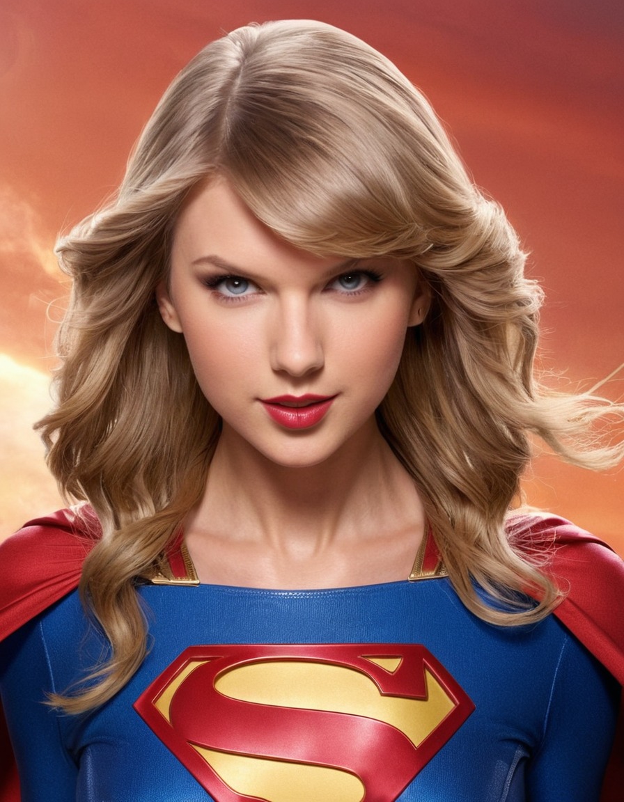 taylor swift, supergirl, musician, celebrity, pop culture, superhero, fashion icon