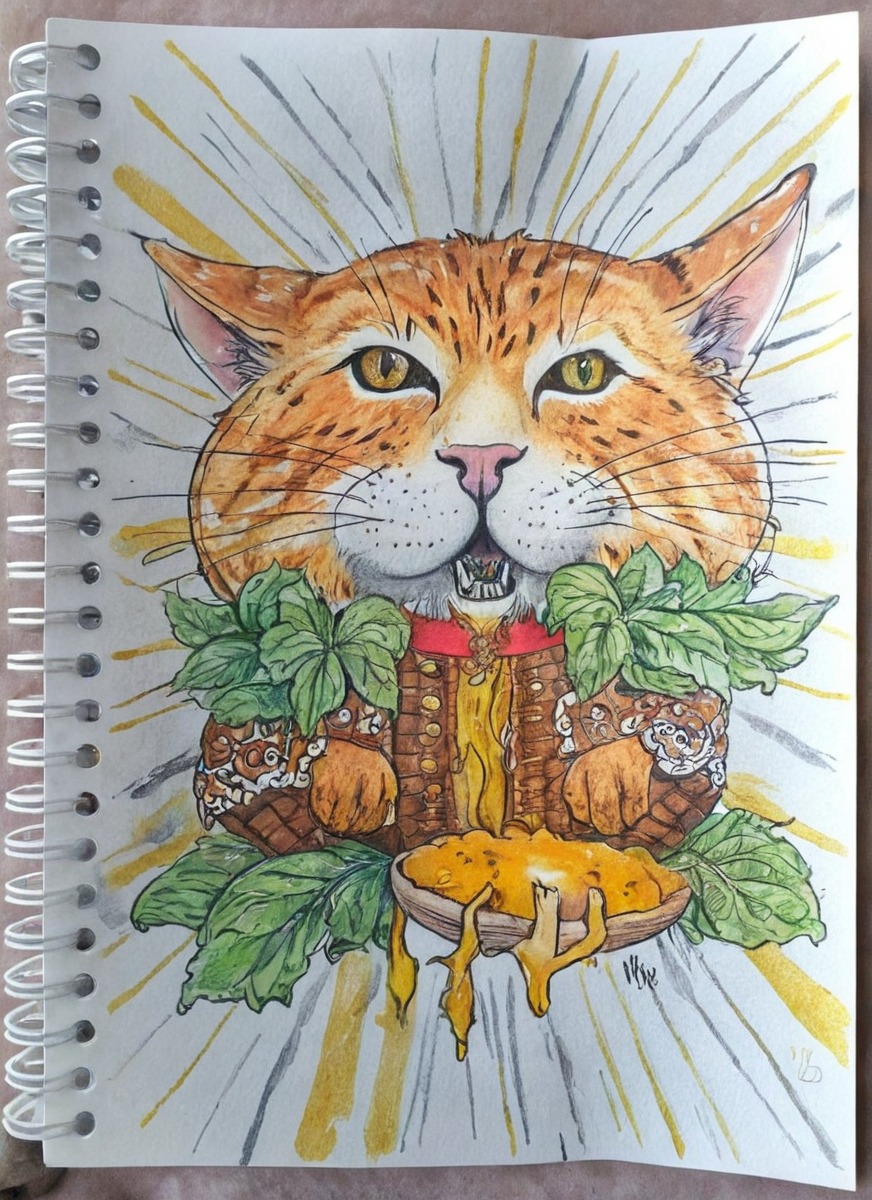 angrycat, burger, catburger, cheese, colorpencil, drawing, fantasy, mystyle, onions, pickles, sesame, tomatoes, traditionalart, vegetables, mincedmeat, catburgertutorial