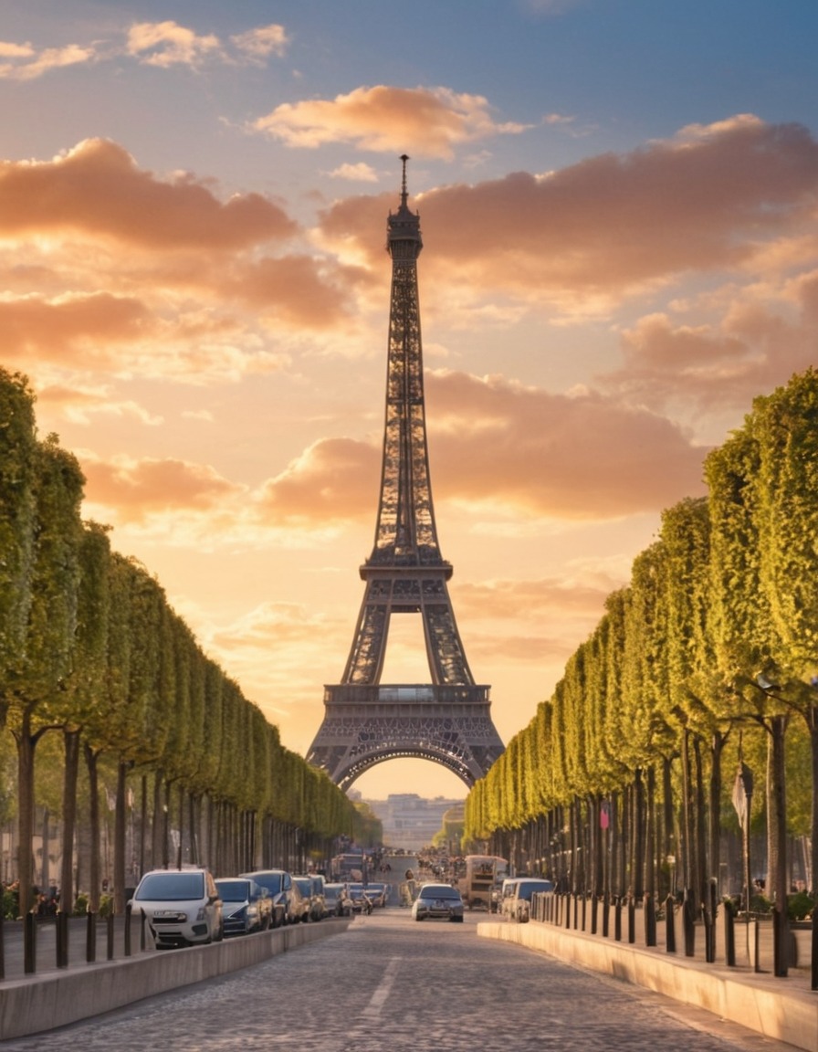 eiffel tower, paris, landmark, france