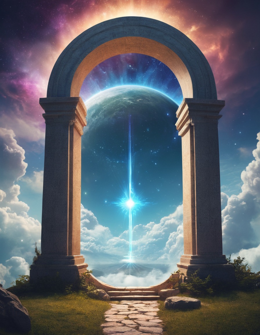 fantasy, portal, sky, magical, wonder