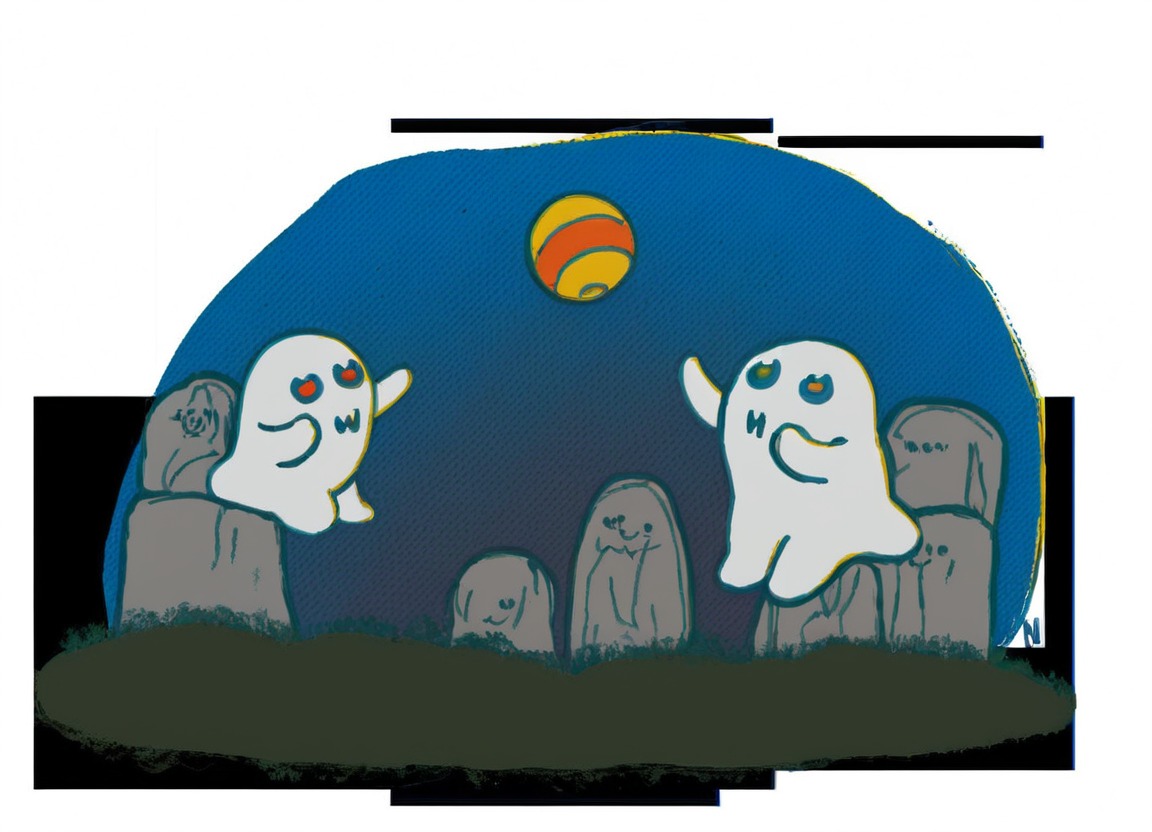 ghost, spooky, halloween, digitalart, gigglingghosts