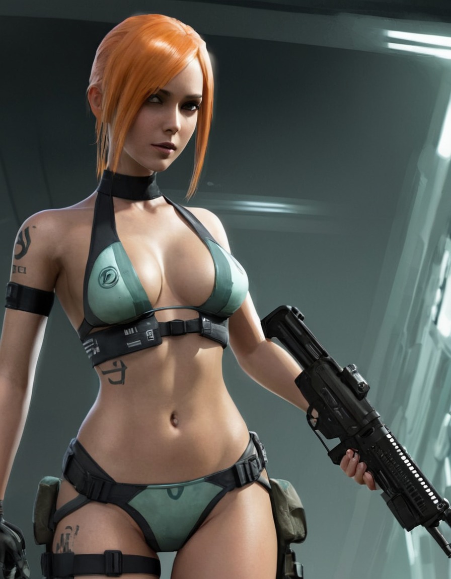 futuristic, bikini, combat, alex vance, half-life 2, games, girls from games