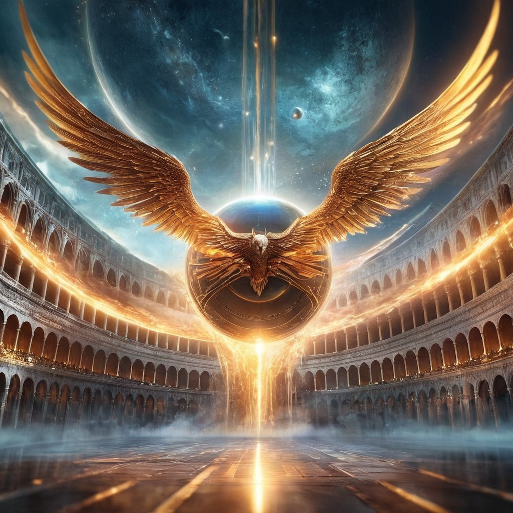 magic, architecture, epic, digitalart, fantasyart, colloseum, fantastical, mystical, quidditch