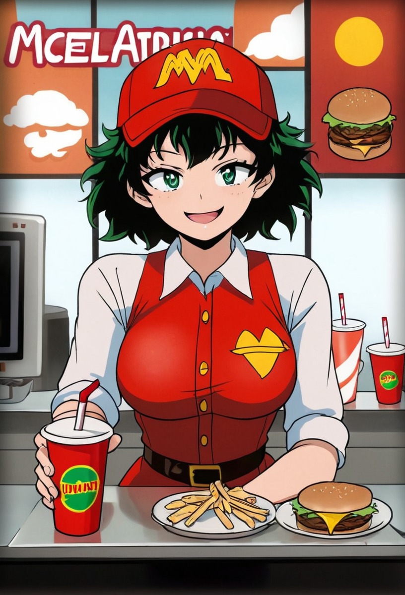 animedrawing, animegirl, bokunoheroacademia, animefanart, anime, fanart, digitalart, adultcontent, beautifulgirl, breastexpansion, deku, female, fetish, manga, maturecontent, mcdonalds, sultry, hornygirl, izukumidoriya