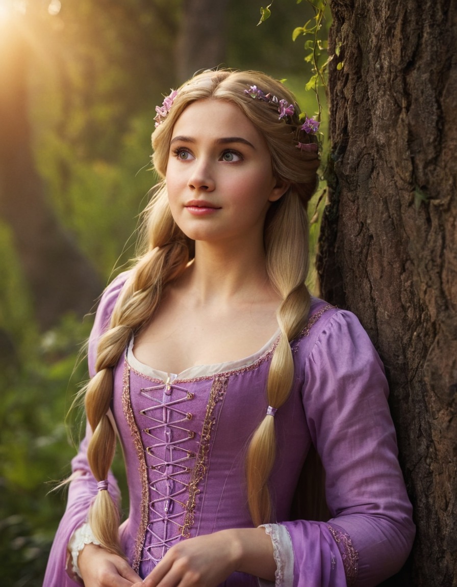 rapunzel (tangled), disney princess, fairy tale, long hair, strong female character, magical powers, fairytale adaptation