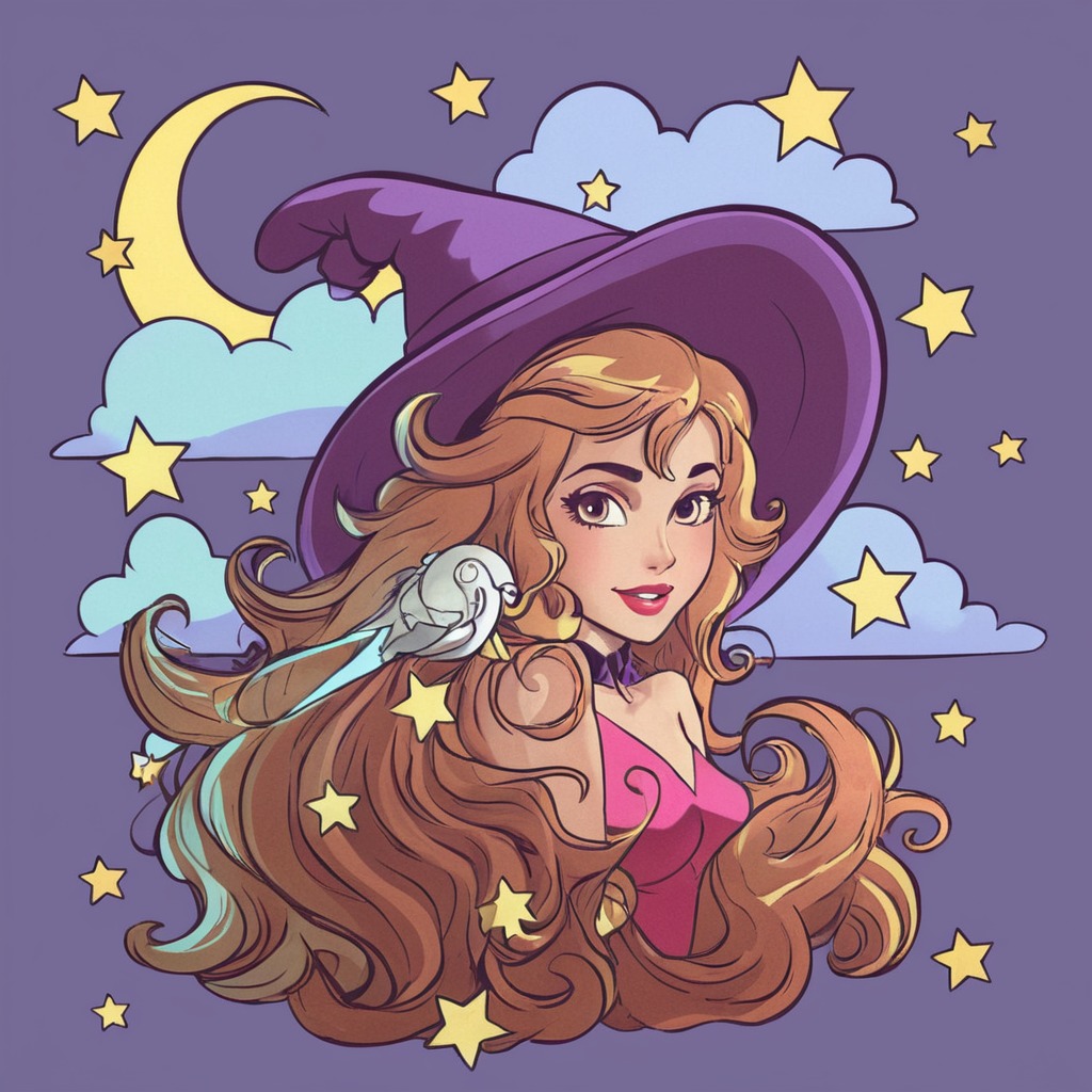 magic, witch, halloween, portrait, magicalgirl, spooky, bewitched, cat, cloudy, crescentmoon, kitty, kittycat, nighttime, nighttimescene, nighttimesky, october, stars, witchhat, halloweenart, halloweenwitch, witchhalloween, halloweenartwork, colorbynumber, crescent_moon, halloween_art, witch_hat, halloweenartchallenge, halloween2024, colorbynumberart, halloweenartwork2024