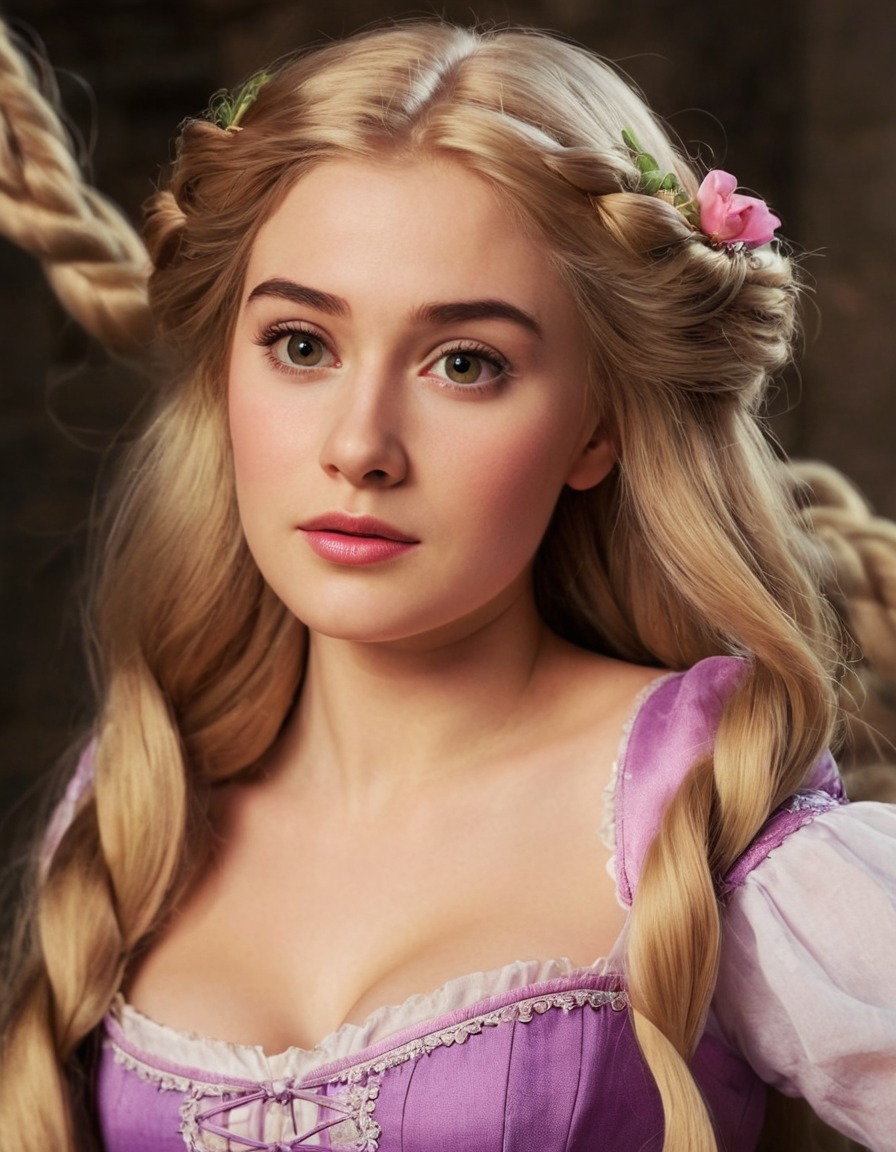 rapunzel, tangled, disney princess, long hair, fairytale, real adaptation, beauty