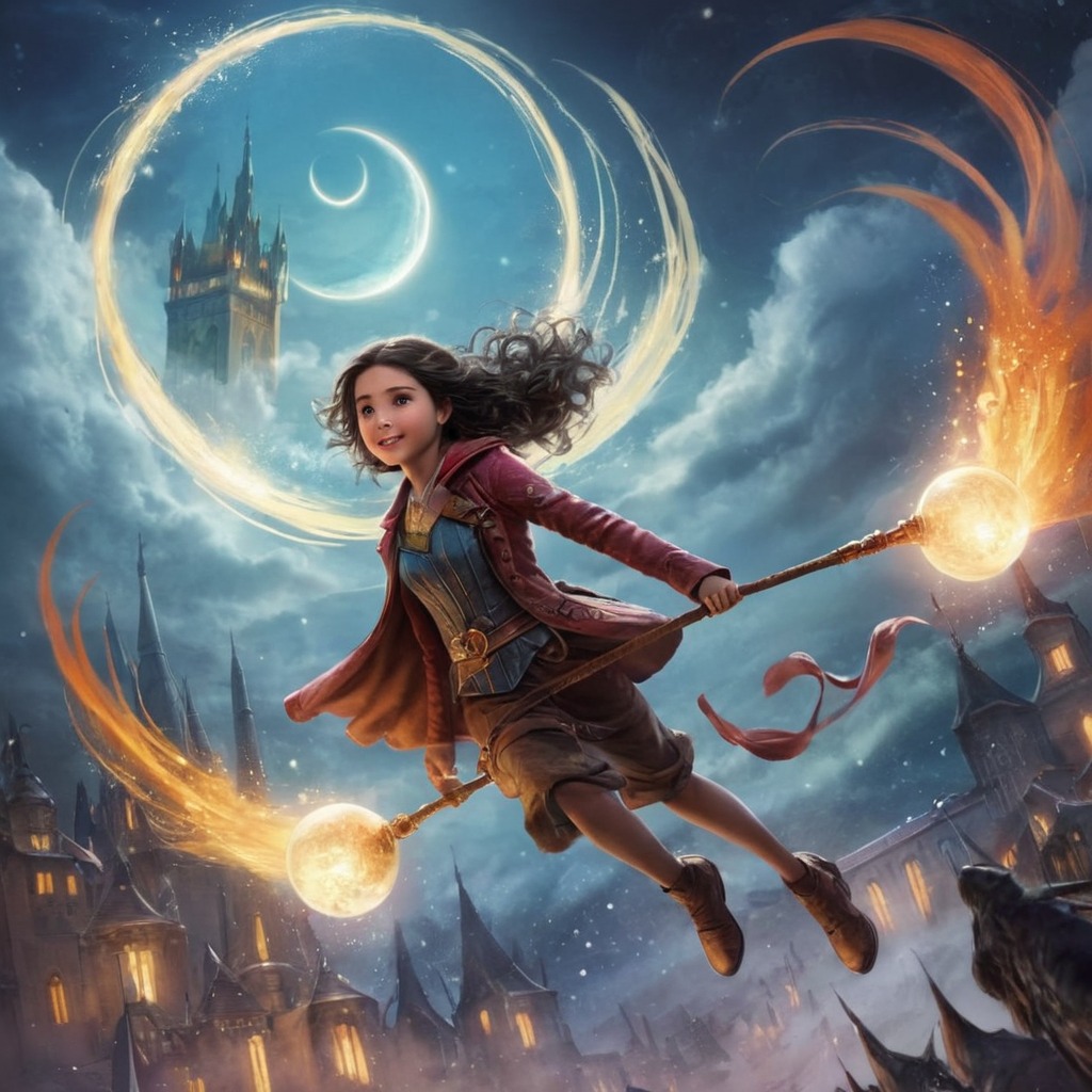 magic, harrypotter, digitalart, fantasyart, conceptart, fanart, broomstick, clouds, elements, fairytale, fantastical, fantasy, featuring, gear, magical, quidditch, shimmering, sparks, sport, swirling, vibrant, whimsical, dailychallenge, tengrai