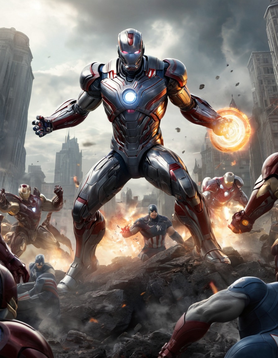 ultron, avengers, battle, marvel, superhero, robots, games, movies