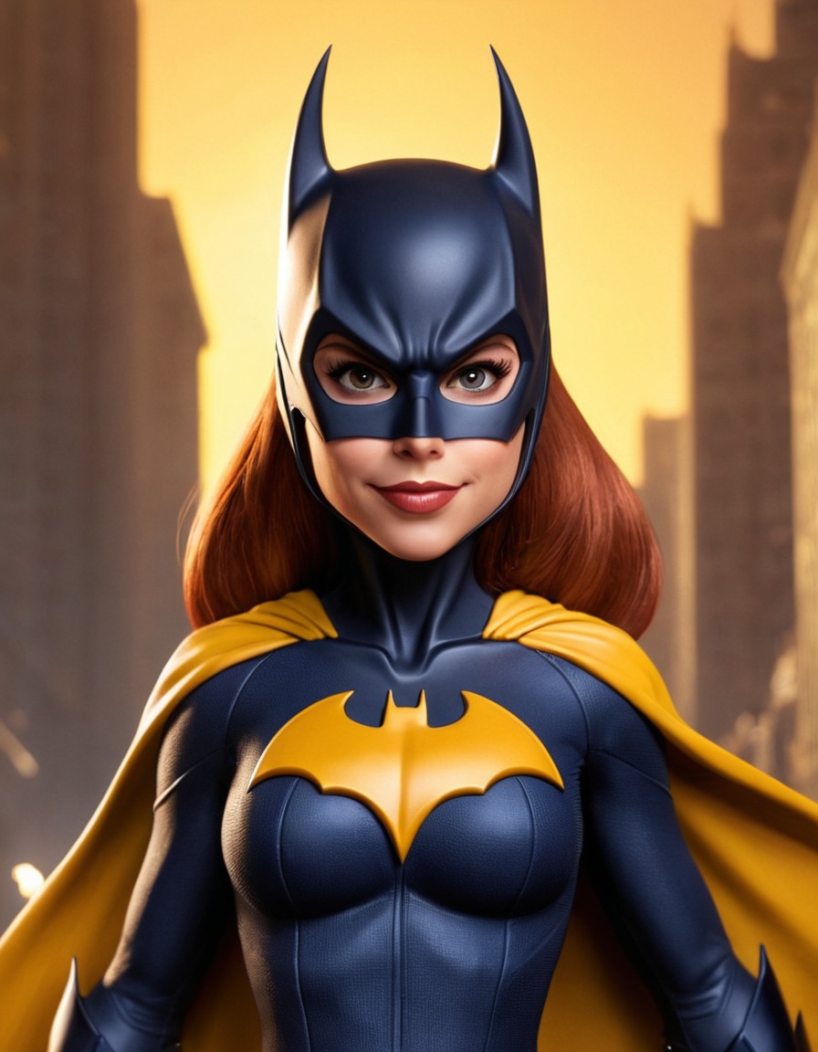 dc comics, batgirl, funny, caricature