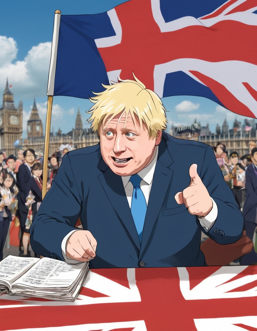 anime, boris johnson, prime minister, politics, quirky, charismatic, humorous