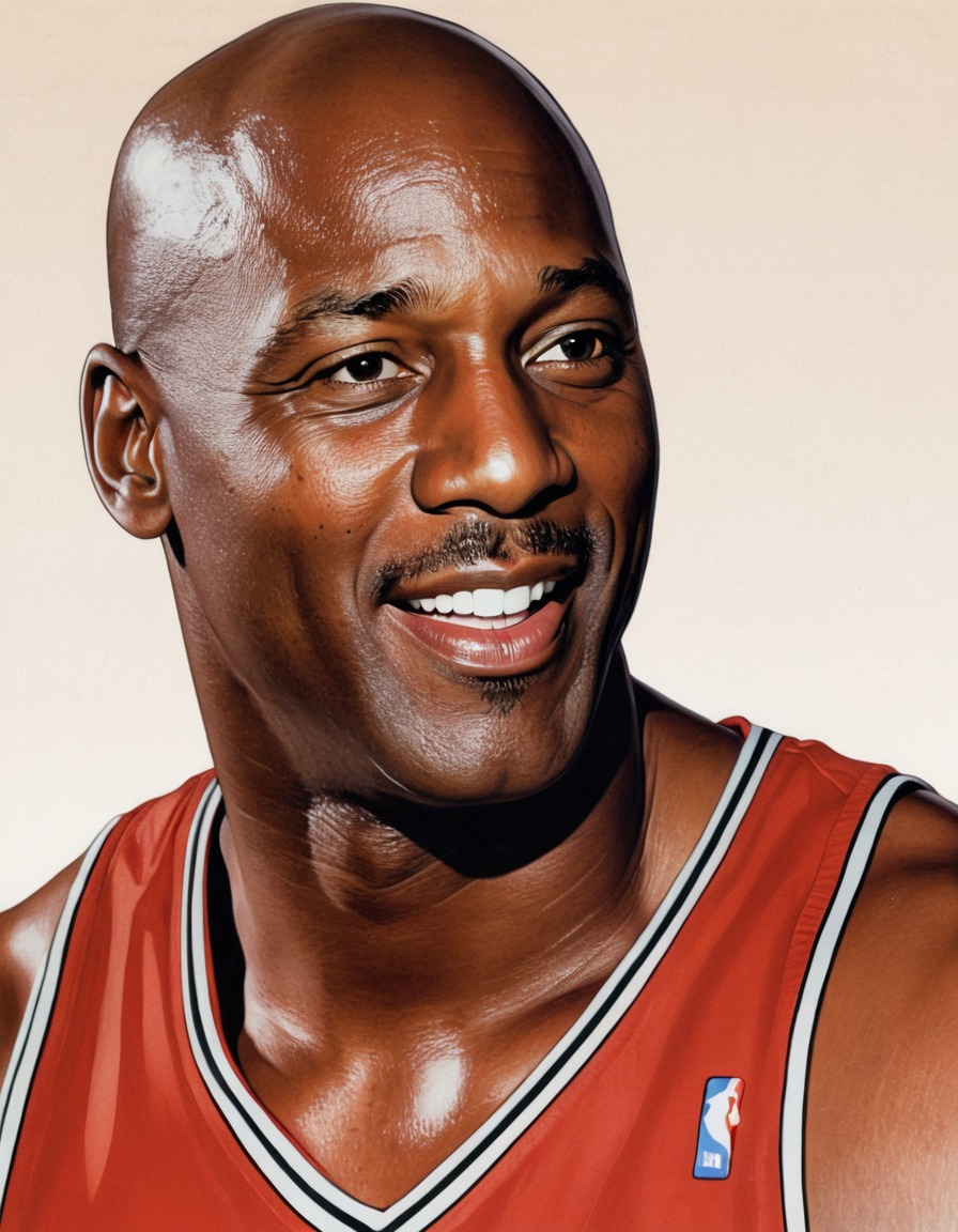 michael jordan, painting, funny, art, basketball, comedy, athlete