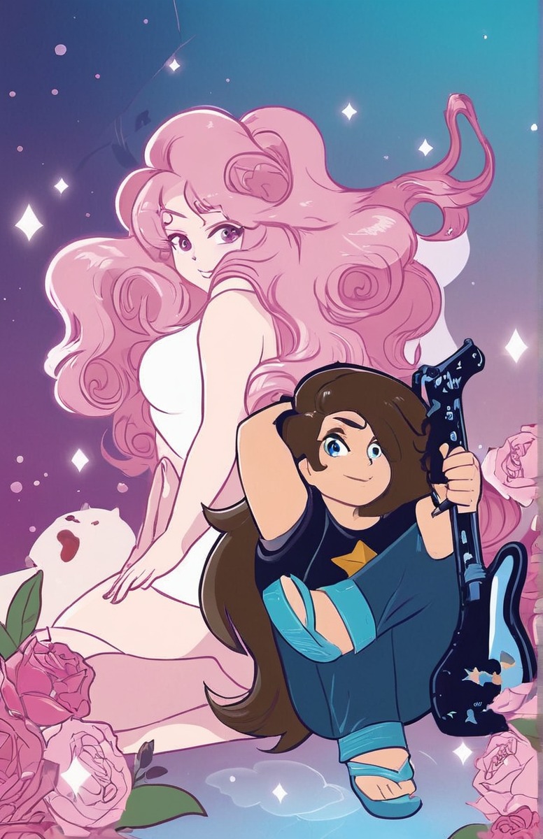 fanart, cartoon, rosequartz, stevenuniverse, greguniverse, stevenuniversefanart, rosequartzstevenuniverse