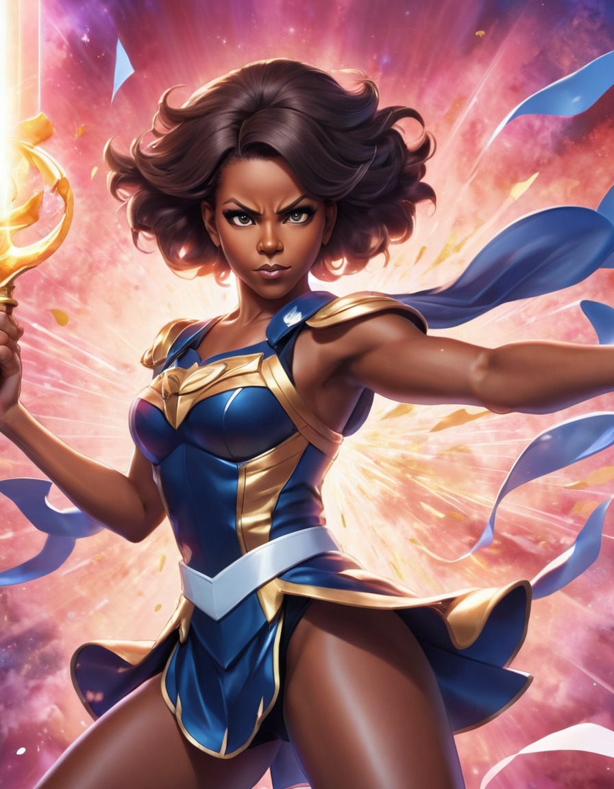 michelle obama, magical girl, powerful, justice, transformation, superhero, politics, anime