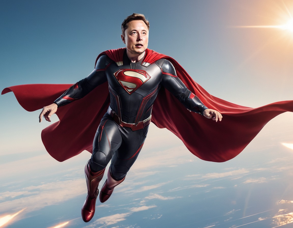 superhero, elon musk, flying, solar panels, innovation, elonmusk, musk