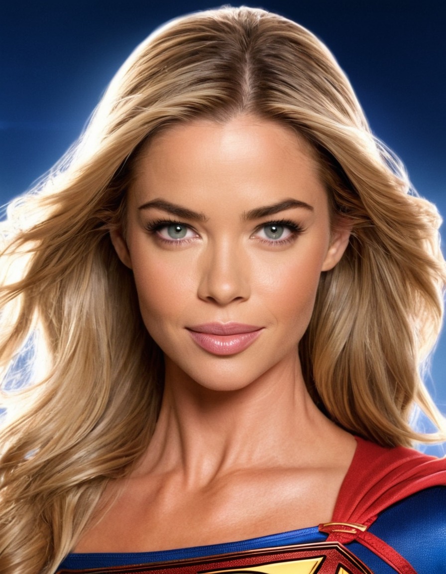 denise richards, supergirl, actress, superhero, feminine power, entertainment, film