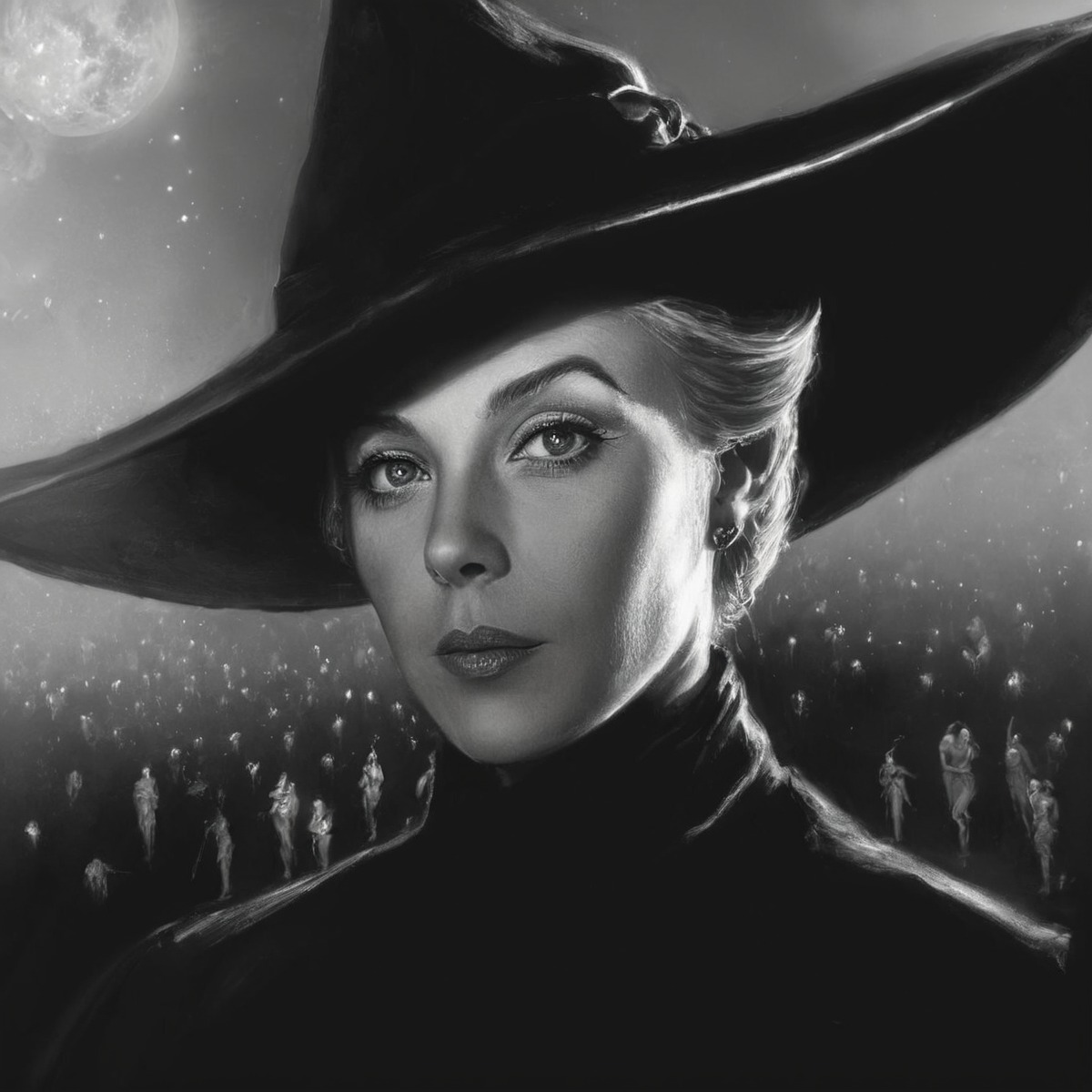 witch, digitalpainting, magic, portrait, books, harrypotter, fanart, minervamcgonagall, restinpeace, maggiesmith