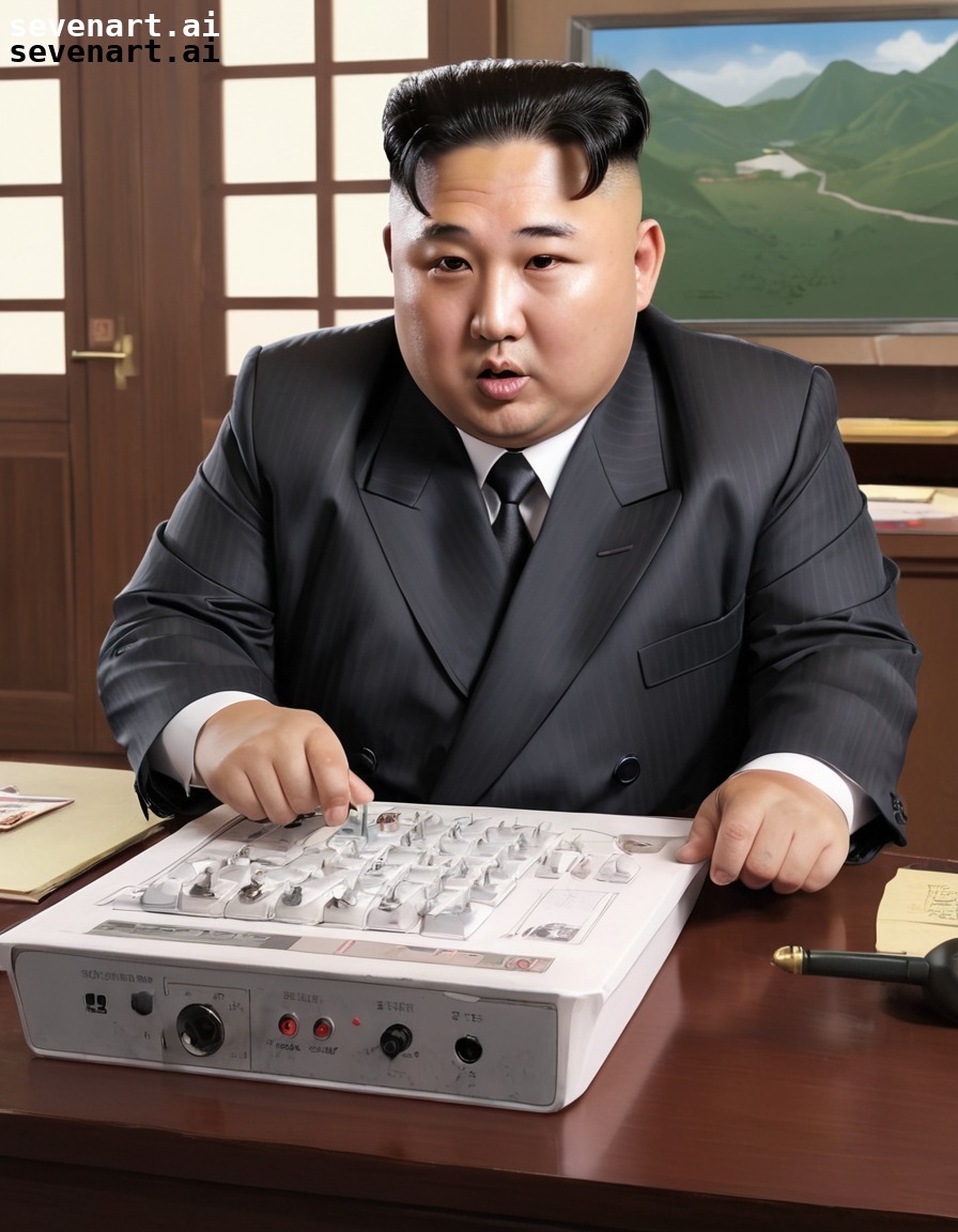 technology, invention, cartoon, humor, satire, kim jong-un, north korea