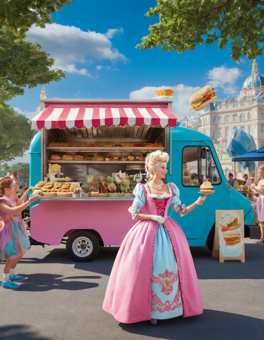 marie antoinette, food truck, french royalty, indulgence