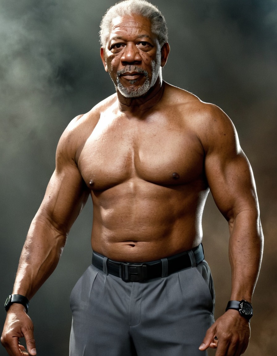 morgan freeman, muscular fitness, action, actor, hollywood, celebrity