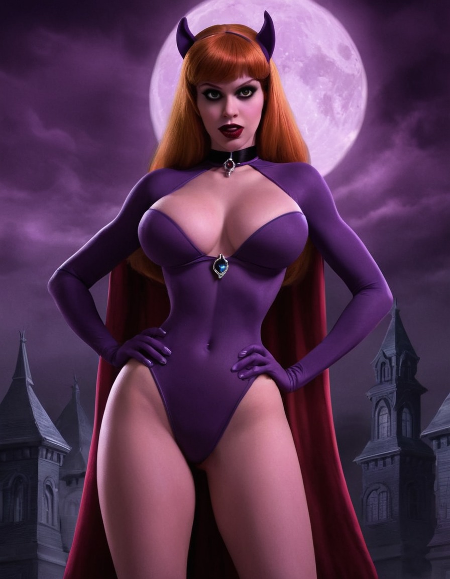 vampire, daphne blake, scooby-doo, fictional character, fantasy, supernatural, costume