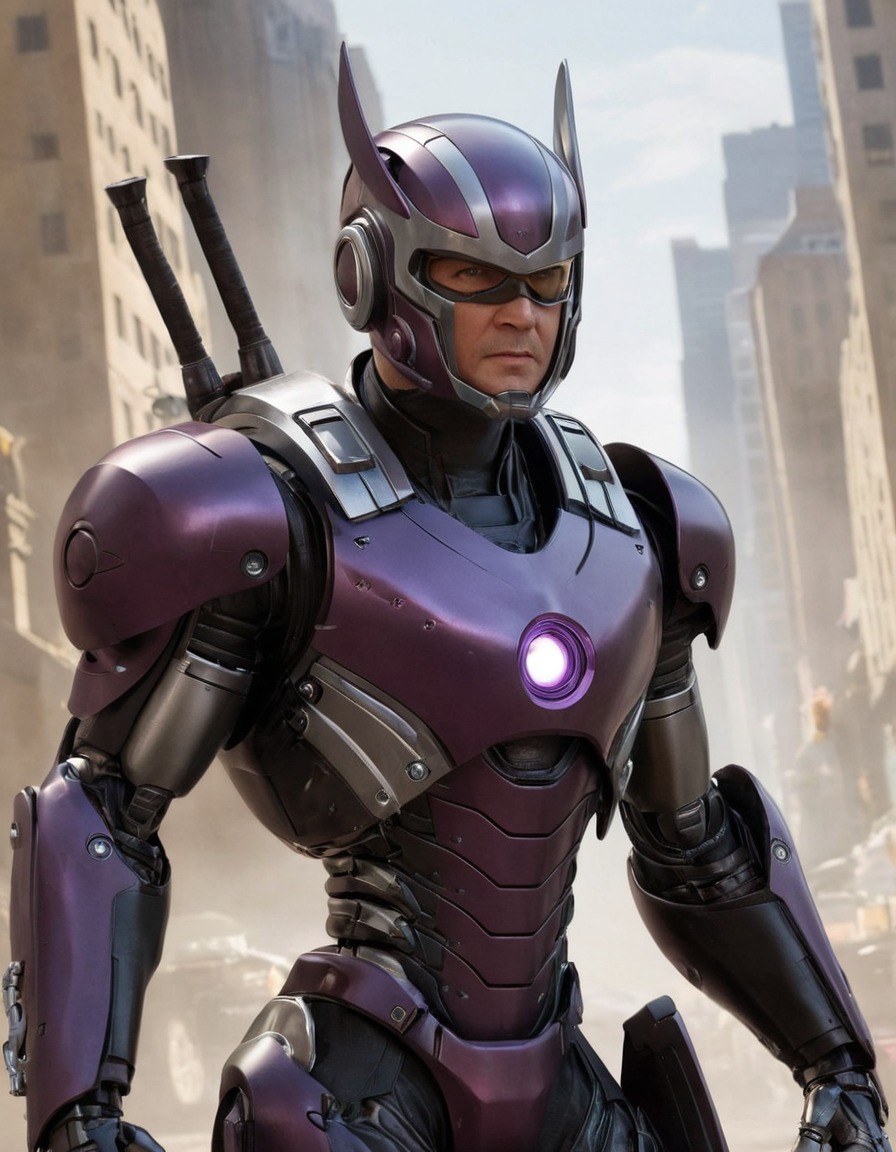 hawkeye, robot, marvel, superhero, ai, technological advancements