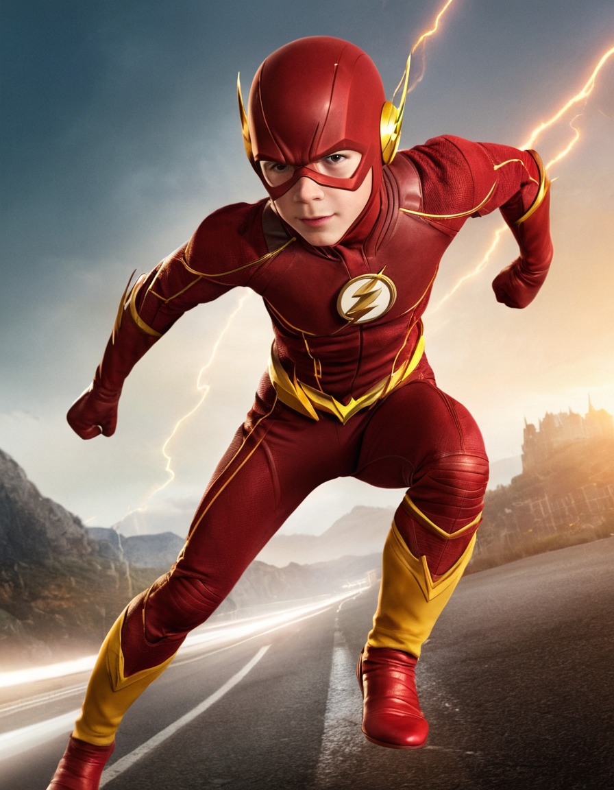 barry allen, the flash, childhood, superhero, dc comics, speedster