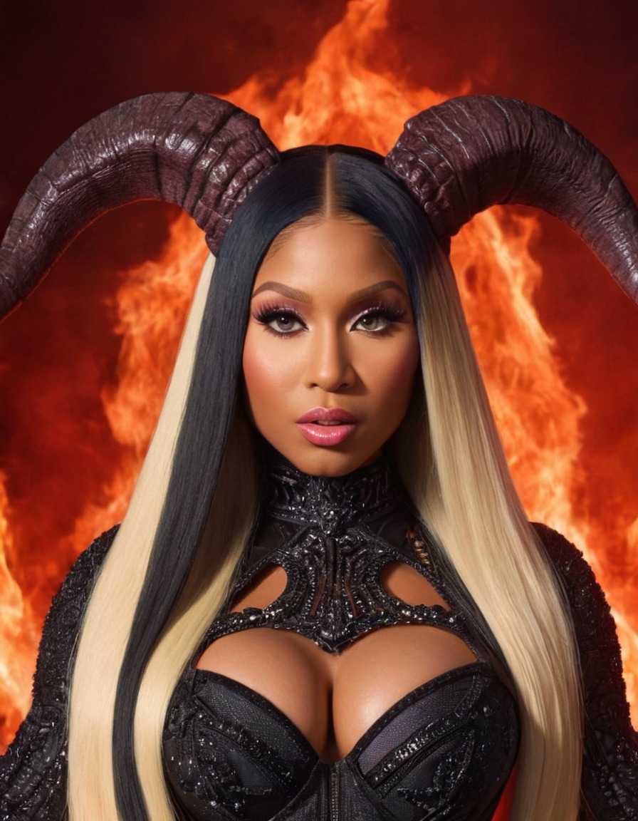 nicki minaj, celebrity, demon, music, female artist, pop culture